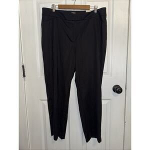NEW CHICO’S Black Seasonless Ponte Tapered Ankle Pants Size 3R US 16 Slim